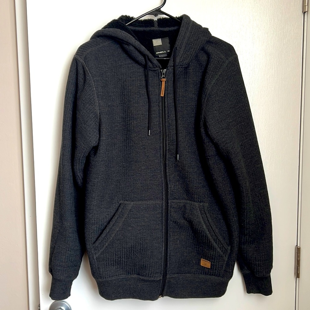 EUC Cozy O’Neill Hooded Zip Sweatshirt Small
